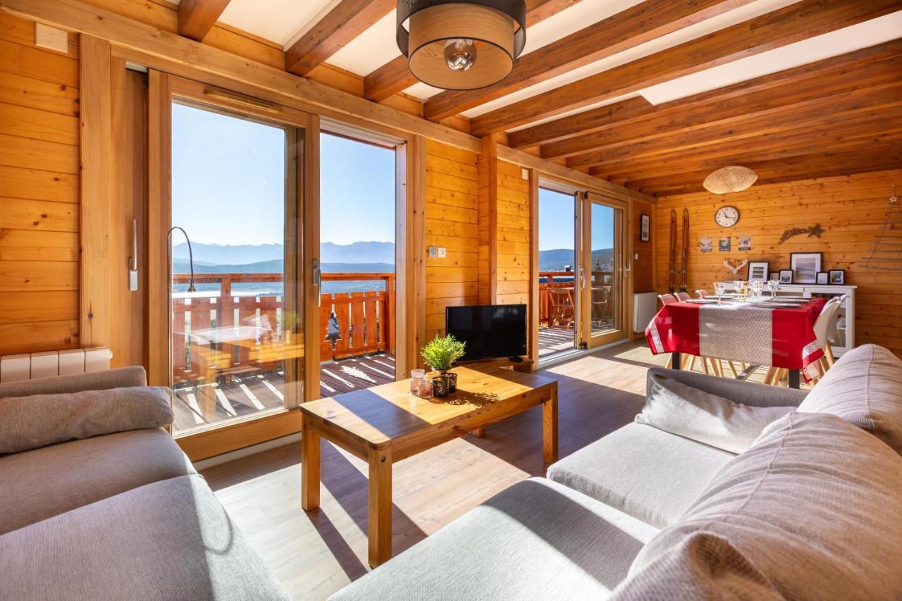 Chalet Les Tilleuls - Jolie Vue Montagne Et Lac Les Angles  Exterior photo